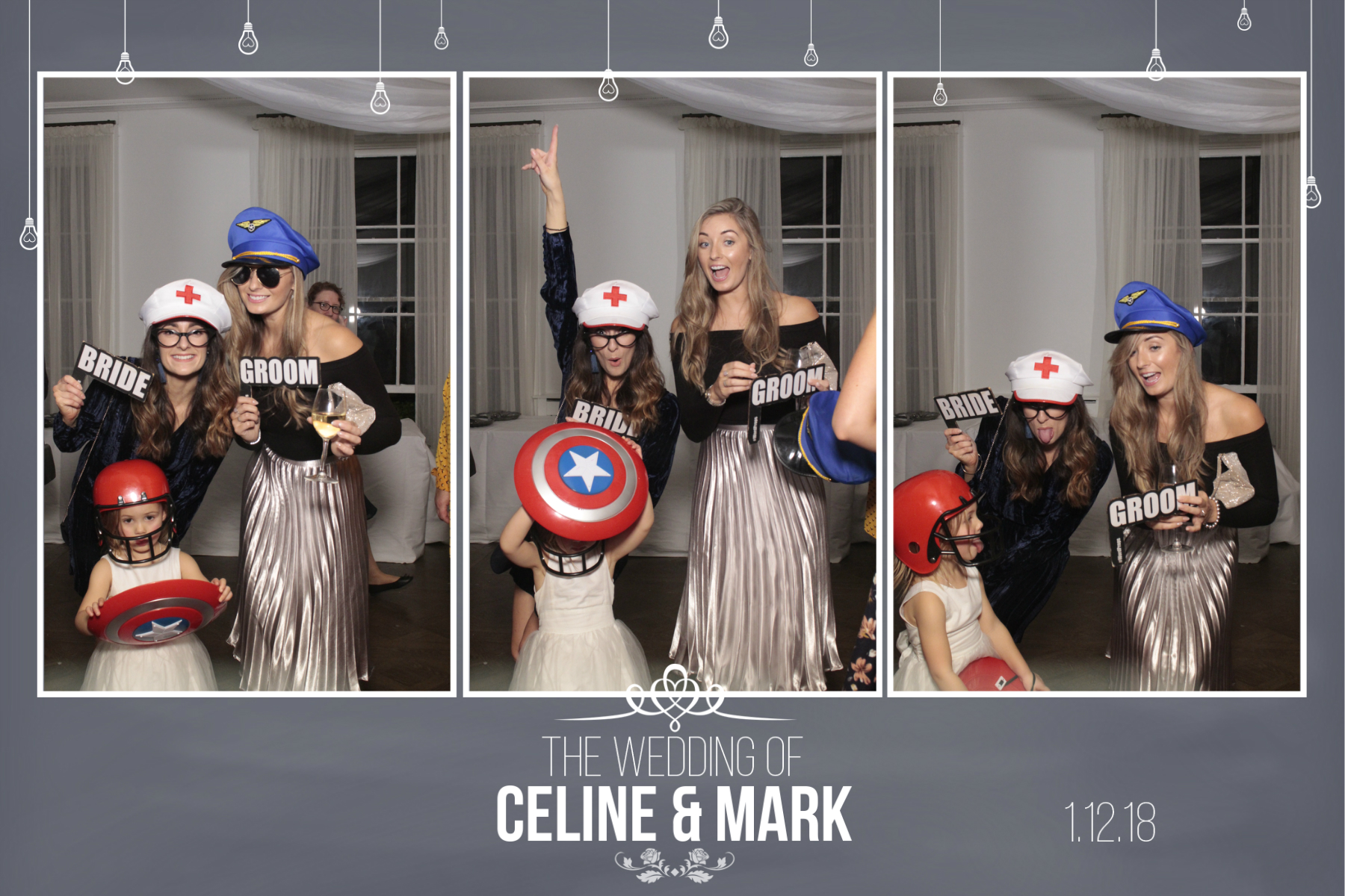 Mark and Celine's Wedding | View more photos from the event at gallery.myphotoboothexperience.co.uk/u/MyPhotoBoothExperienceLtd/Mark-and-Celines-Wedding